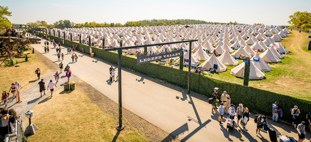 Lost Lands Camping Aerial View